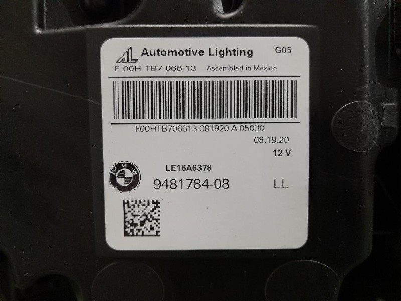 Proiettore ANT DX 9481784 Bmw X5 G05 2018