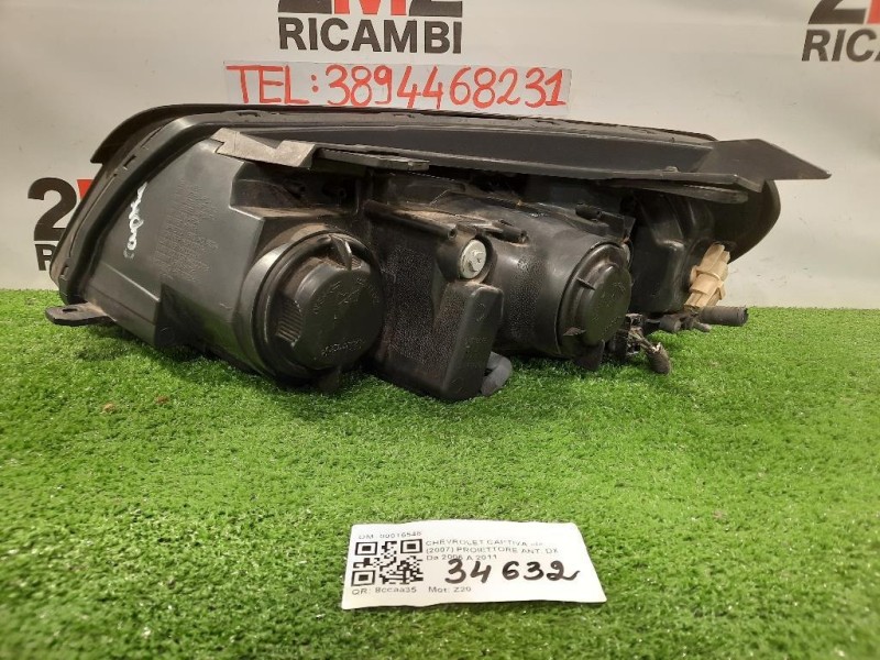 Proiettore ANT DX 00015548 FARO LUCE Chevrolet Captiva I 2007