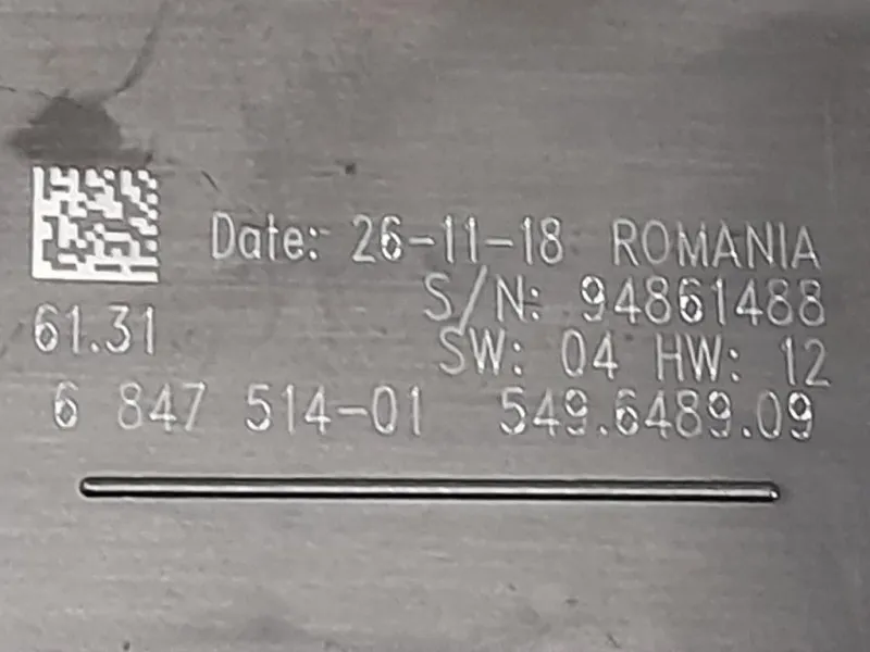 Interruttore Illuminazione 684751401 Bmw Serie 1 F20 Berlina 2012