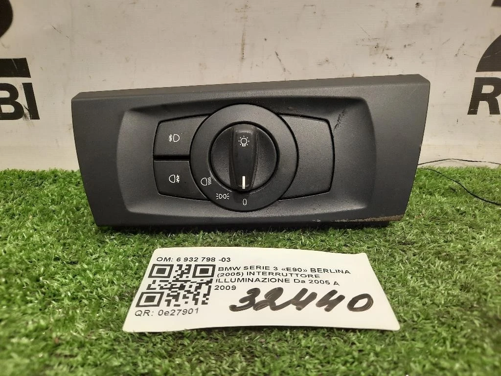 Interruttore Illuminazione 6 932 798 -03 Bmw Serie 3 E90 Berlina 2005