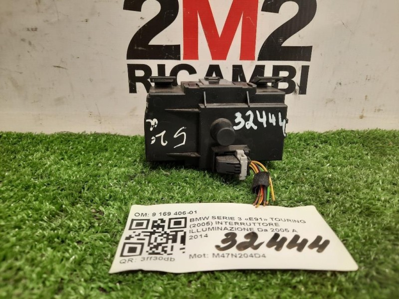 Interruttore Illuminazione 9 169 406-01 Bmw Serie 3 E91 Touring 2005