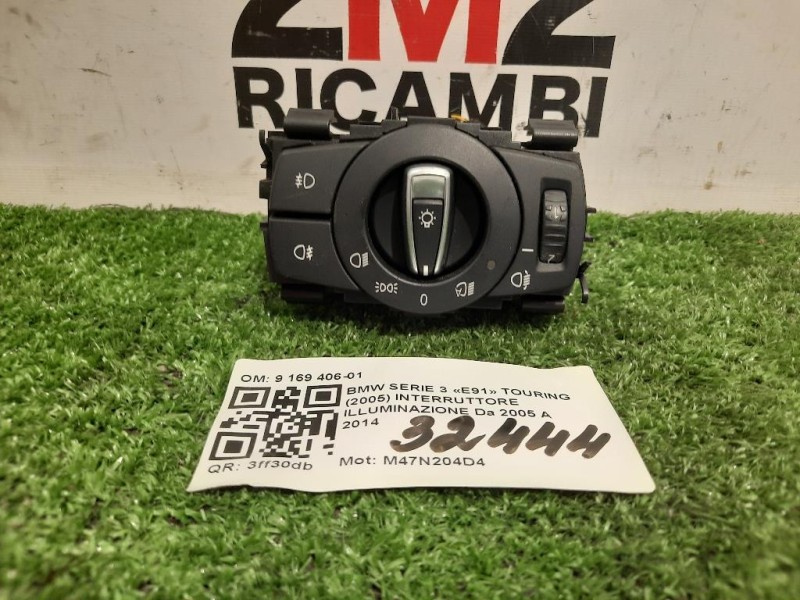 Interruttore Illuminazione 9 169 406-01 Bmw Serie 3 E91 Touring 2005