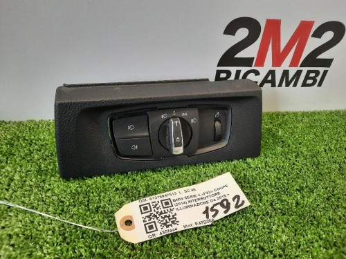 Interruttore Illuminazione 61316847513 Bmw Serie 4 F32 Coupe 2014