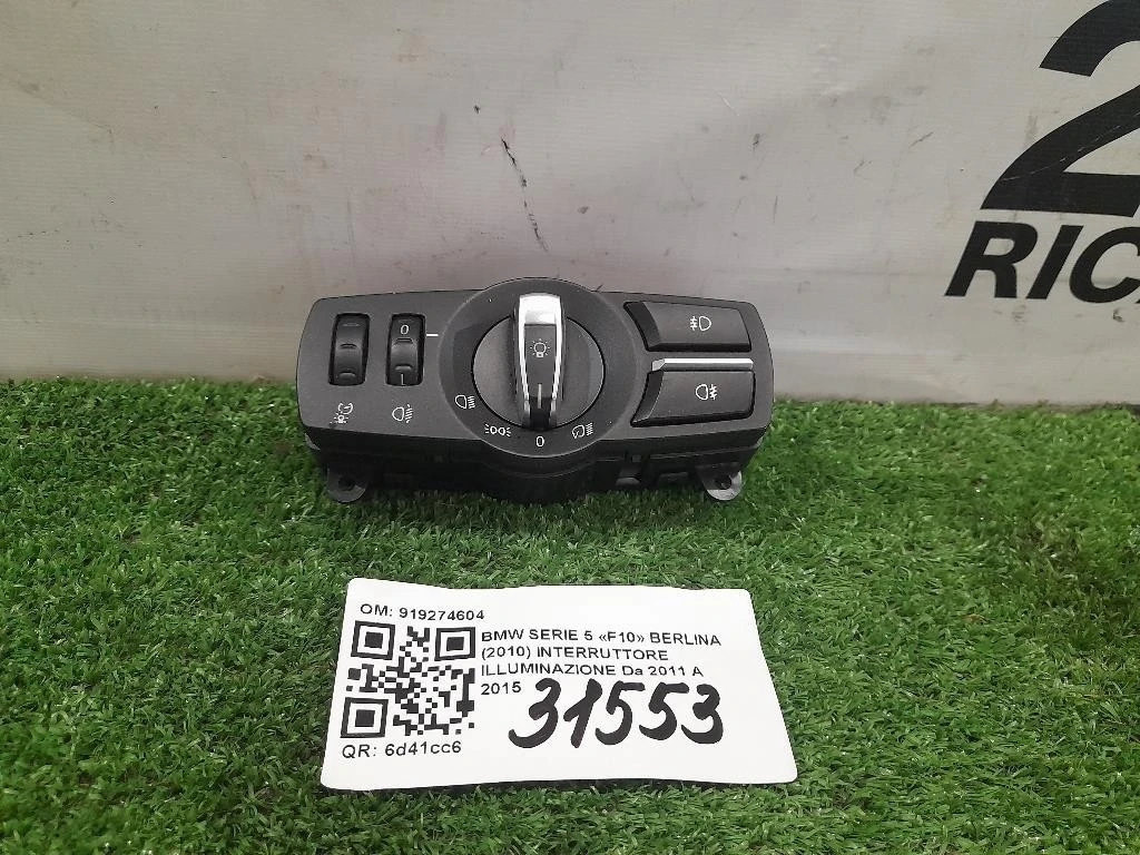 Interruttore Illuminazione 919274604 Bmw Serie 5 F10 Berlina 2010