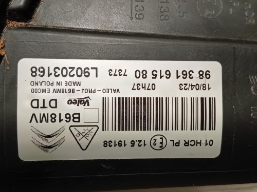 Proiettore ANT DX 9836161580 Citroen C3 II 2010