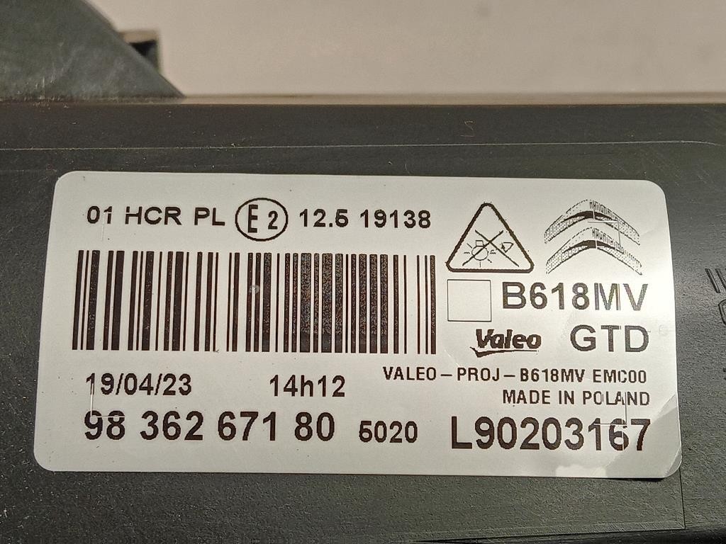 Proiettore ANT DX L90203168 Citroen C3 II 2013