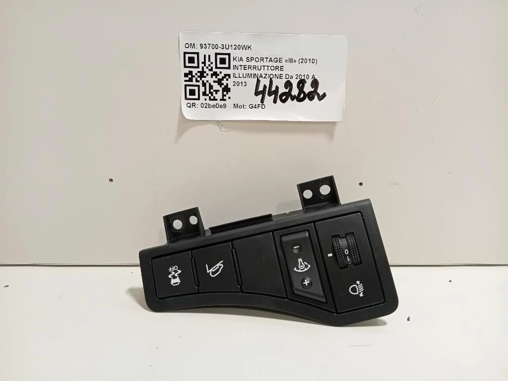 Interruttore Illuminazione 93700-3U120WK Kia Sportage III 2010