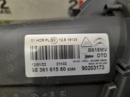 Proiettore ANT DX 9836161580 Citroen C3 III 2016