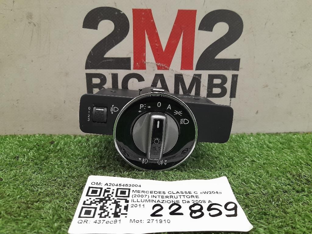 Interruttore Illuminazione A2045453004 Mercedes Classe C W204 2007