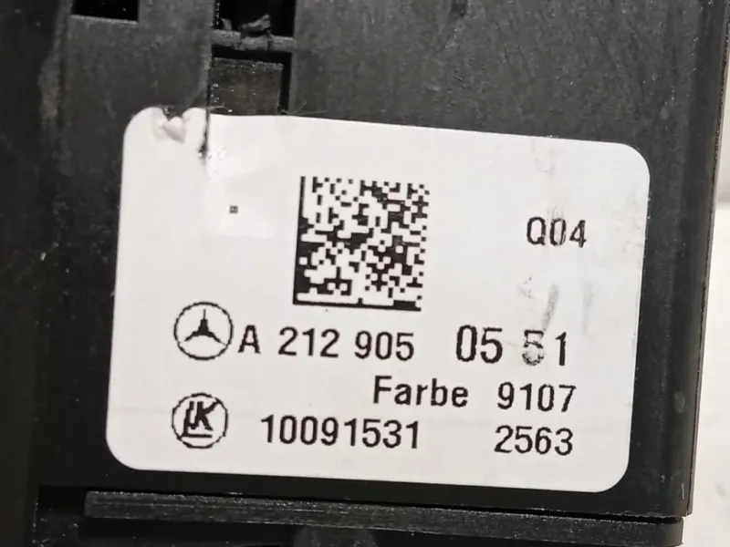 Interruttore Illuminazione A2129050551 Mercedes Classe C W204 2011