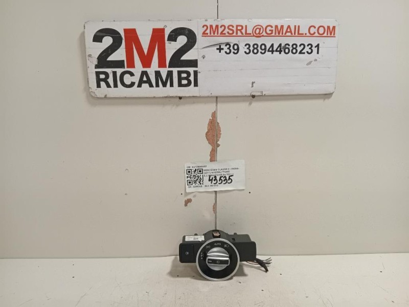 Interruttore Illuminazione A2129050551 Mercedes Classe C W204 2011