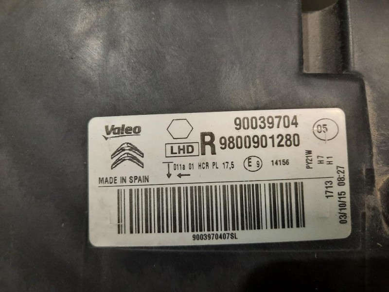 Proiettore ANT DX 9800901280 Citroen C4 Cactus 2014