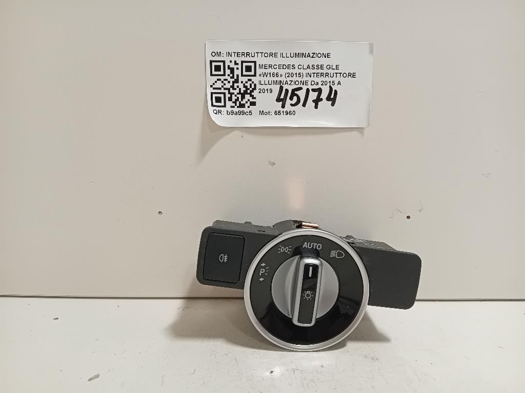 Interruttore Illuminazione INTERRUTTORE ILLUMINAZIONE Mercedes Classe GLE W166 2015