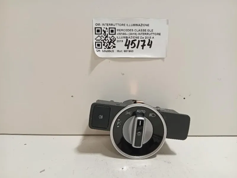 Interruttore Illuminazione INTERRUTTORE ILLUMINAZIONE Mercedes Classe GLE W166 2015