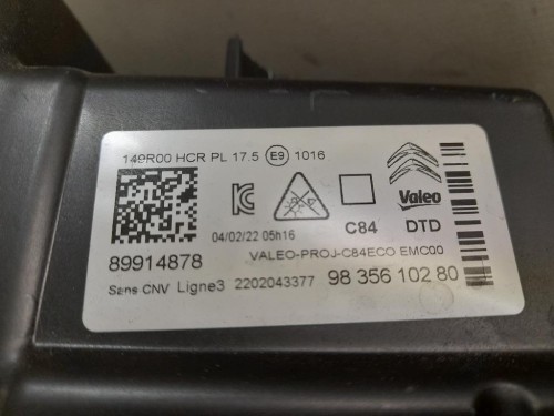 Proiettore ANT DX 89914878 Citroen C5 Aircross 2018