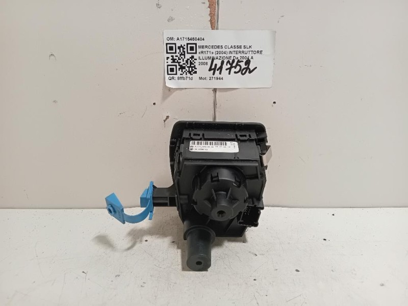 Interruttore Illuminazione A1715450404 Mercedes Classe SLK R171 2004
