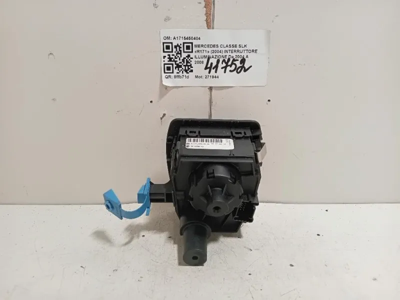 Interruttore Illuminazione A1715450404 Mercedes Classe SLK R171 2004