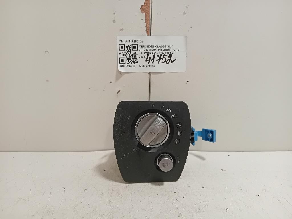 Interruttore Illuminazione A1715450404 Mercedes Classe SLK R171 2004