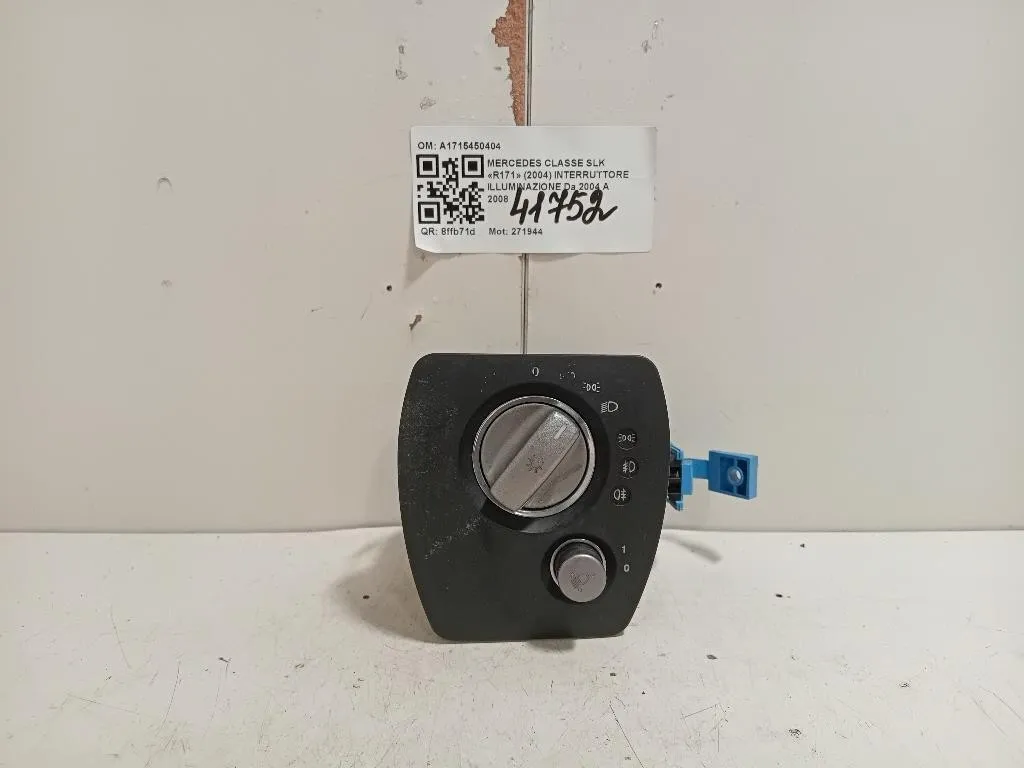 Interruttore Illuminazione A1715450404 Mercedes Classe SLK R171 2004