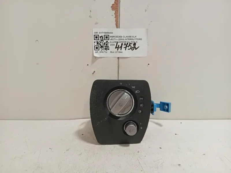 Interruttore Illuminazione A1715450404 Mercedes Classe SLK R171 2004