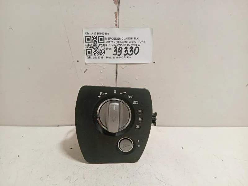 Interruttore Illuminazione A1715450404 Mercedes Classe SLK R171 2004