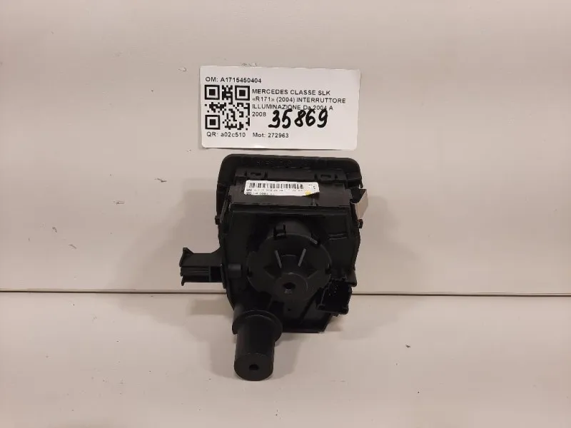 Interruttore Illuminazione A1715450404 Mercedes Classe SLK R171 2004
