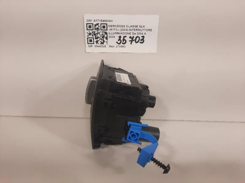 Interruttore Illuminazione A1715450404 Mercedes Classe SLK R171 2004