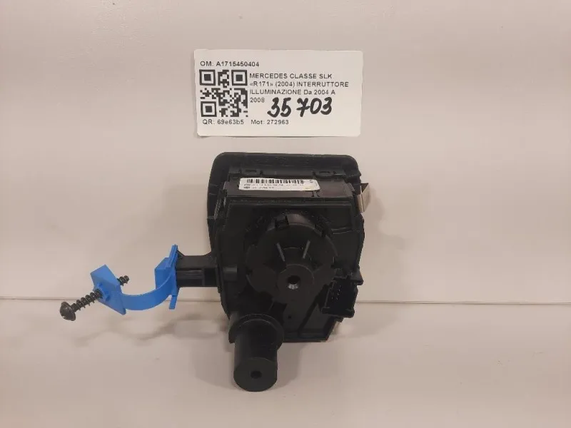 Interruttore Illuminazione A1715450404 Mercedes Classe SLK R171 2004