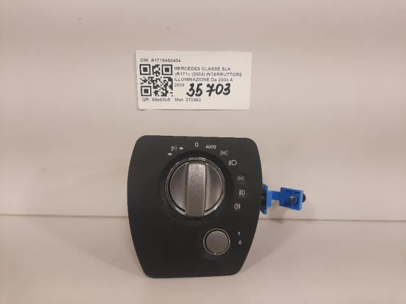 Interruttore Illuminazione A1715450404 Mercedes Classe SLK R171 2004