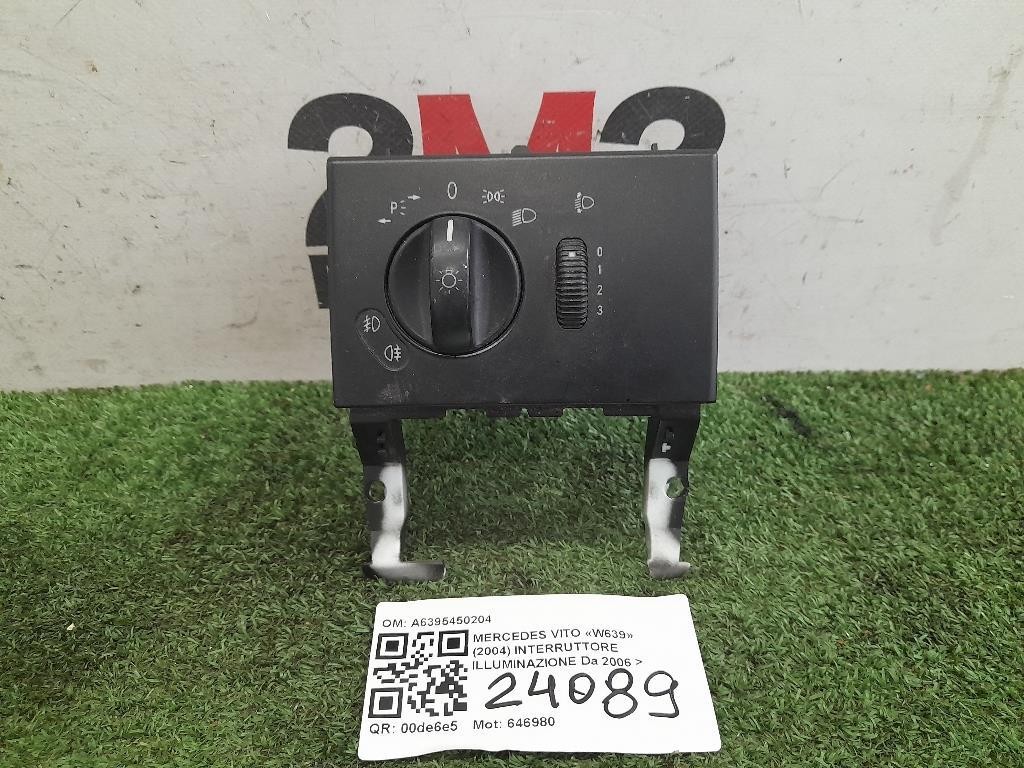 Interruttore Illuminazione A6395450204 Mercedes VITO W639 2004