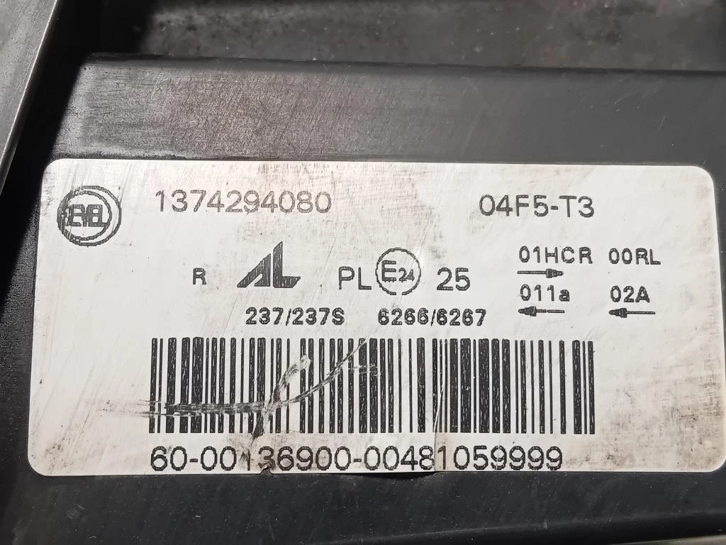 Proiettore ANT DX 1374294080 Citroen Jumper III 2014