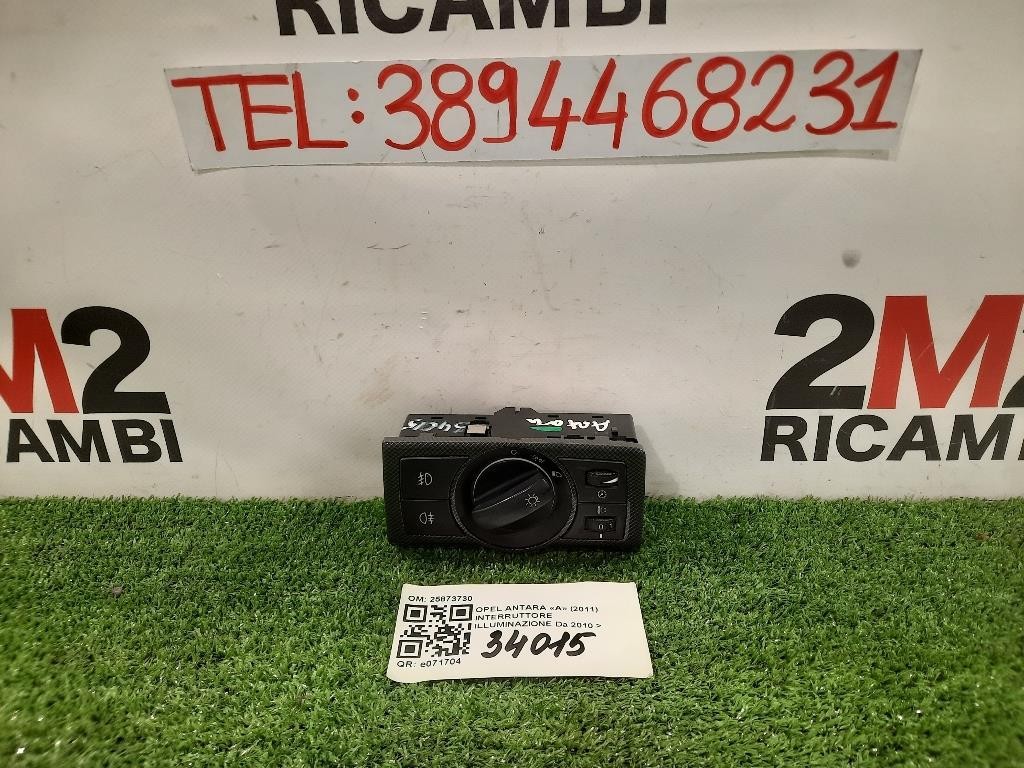 Interruttore Illuminazione 25873730 Opel Antara A 2011