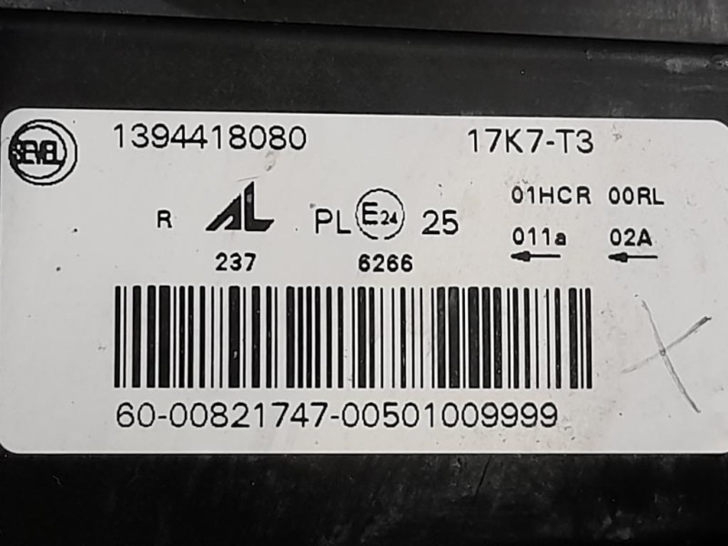 Proiettore ANT DX 1394418080 Citroen Jumper III 2014