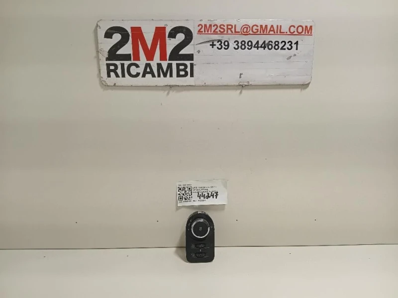 Interruttore Illuminazione 13310334 Opel Corsa D 2011