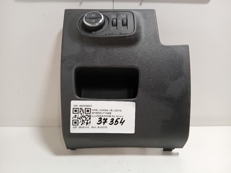 Interruttore Illuminazione 460029937 Opel Corsa E 2014