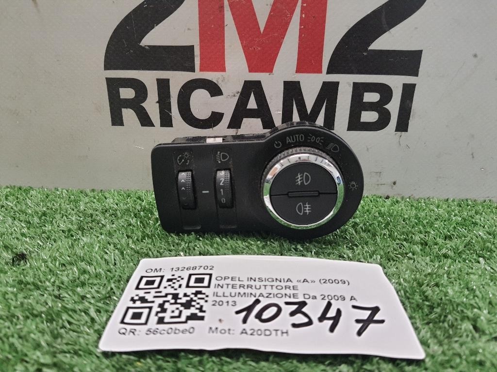 Interruttore Illuminazione 13268694 Opel Insignia A 2009