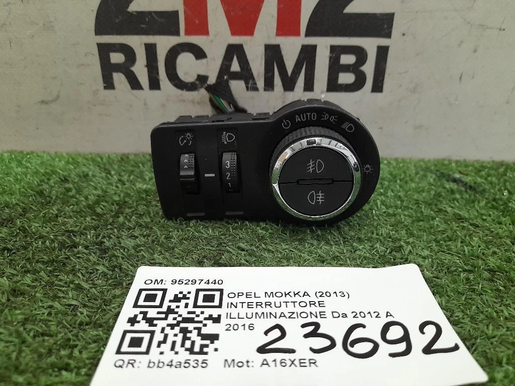 Interruttore Illuminazione 95297440 Opel Mokka 2013