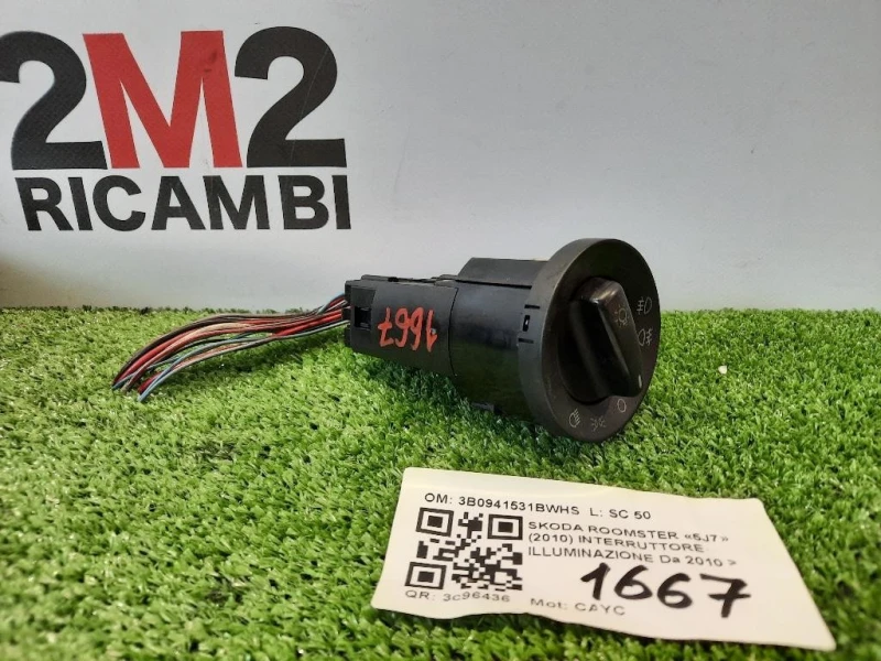Interruttore Illuminazione 3B0941531B Skoda Roomster 5J7 2010