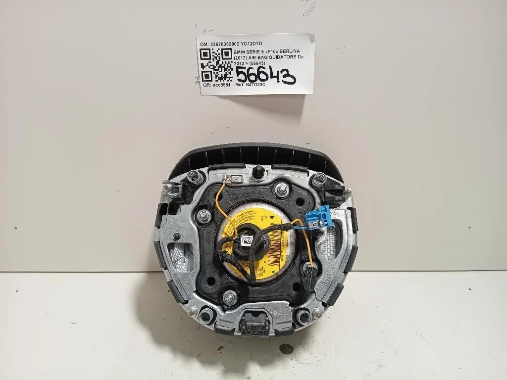 Air-bag Guidatore 33678382902 Bmw Serie 5 F10 Berlina 2012
