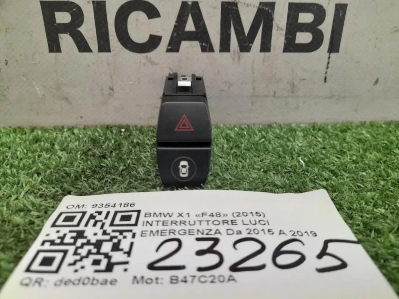 Interruttore LUCI Emergenza 9354186 Bmw X1 F48 2015