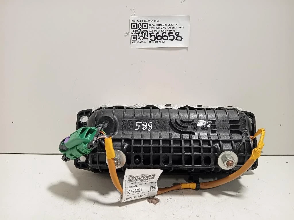 Air-bag Passeggero 34083934 Alfa Romeo Giulietta 2010