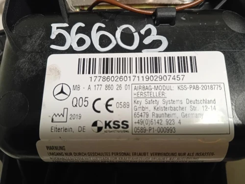 Air-bag Passeggero A1778602601 Mercedes Classe A W177 2018