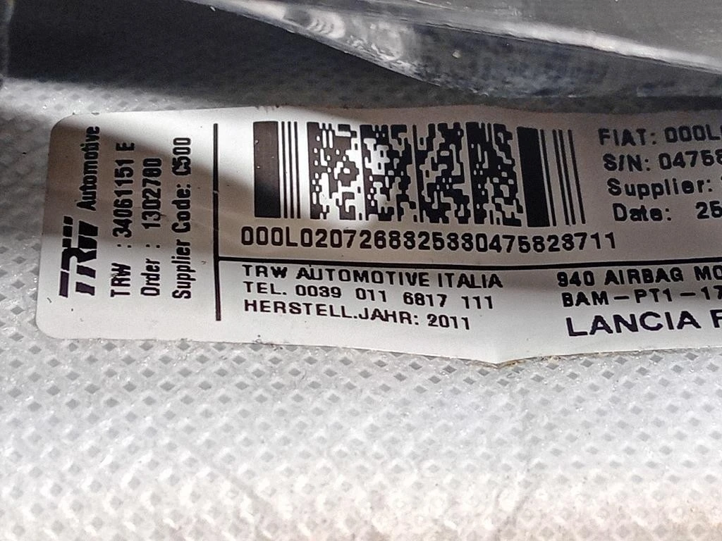 Air-bag Sedile ANT DX 34061151E Alfa Romeo Giulietta 2010