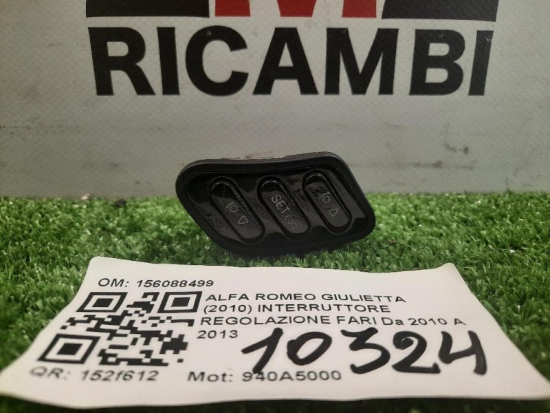 Interruttore Regolazione FARI 156088499 Alfa Romeo Giulietta 2010
