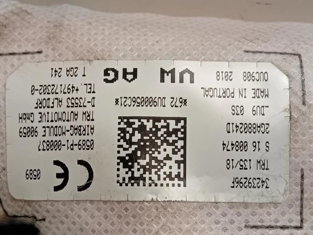 Air-bag Sedile ANT SX 34239296F Volkswagen T-roc 2017