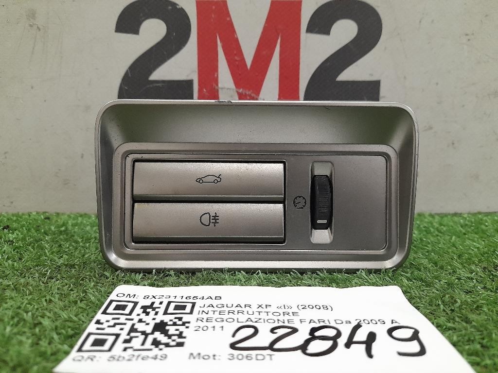 Interruttore Regolazione FARI 8X2311654AB Jaguar XF I 2008