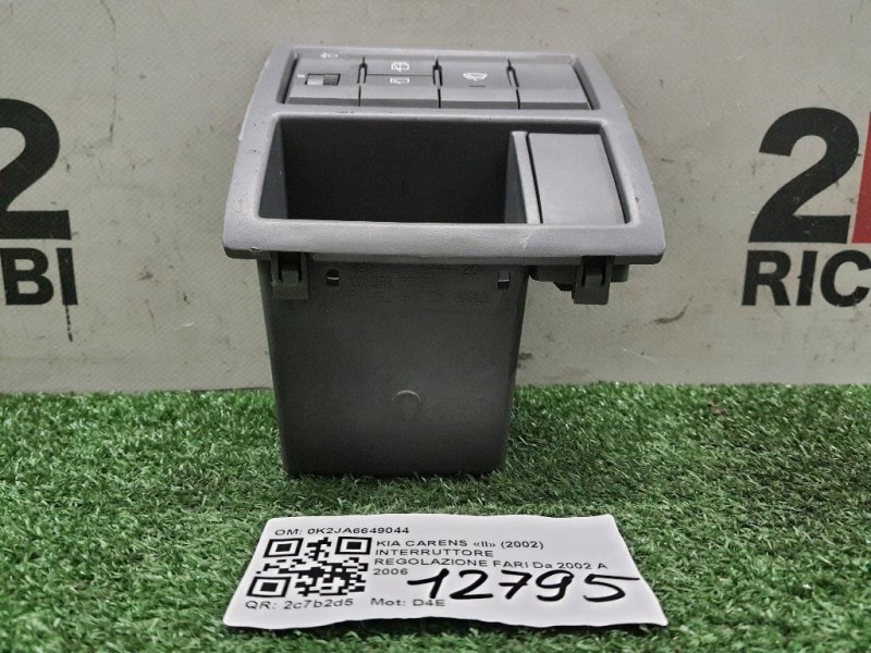 Interruttore Regolazione FARI 0K2JA6649044 Kia Carens II 2002