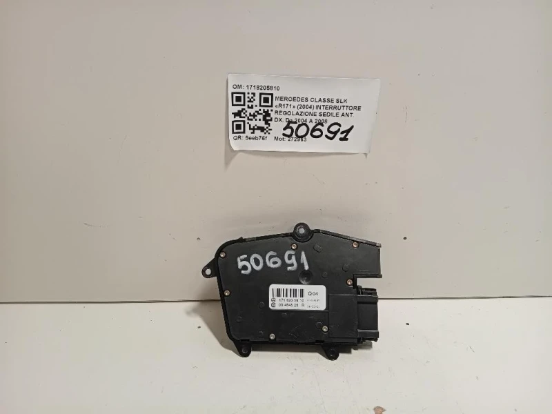 Interruttore Regolazione Sedile ANT DX 1718205810 Mercedes Classe SLK R171 2004