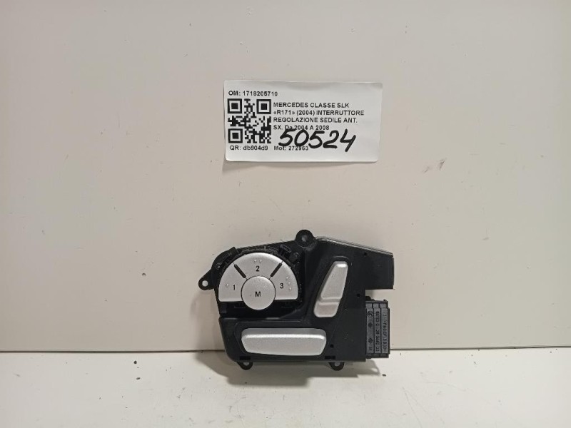 Interruttore Regolazione Sedile ANT SX 1718205710 Mercedes Classe SLK R171 2004