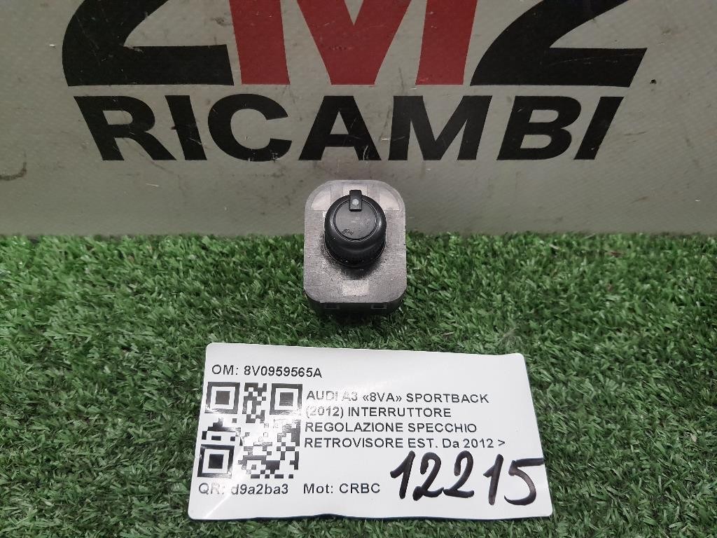 Interruttore Regolazione Specchio Retrovisore EST 8V0959565A Audi A3 8VA Sportback 2012